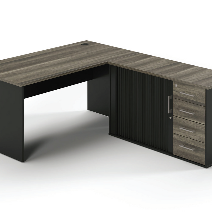 Flat Panel Managerial Desk with Pedenza