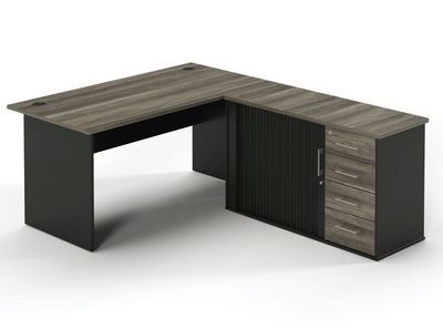 Flat Panel Managerial Desk with Pedenza